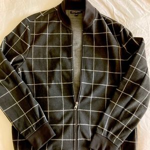 Banana Republic Windowpane Bomber Jacket